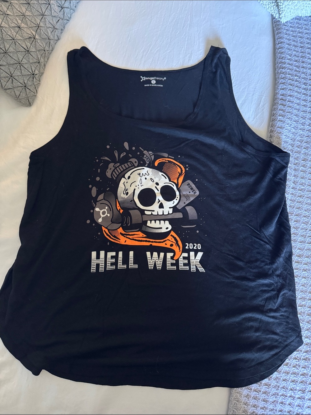 Orangetheory Black "Hell Week" Graphic Tank Top